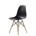 Gros meubles pas cher look scandinave style nordique moderne élégante couleur chaise en plastique de jambes en bois